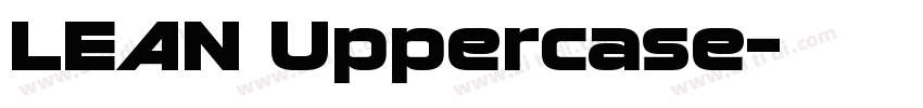 LEAN Uppercase字体转换